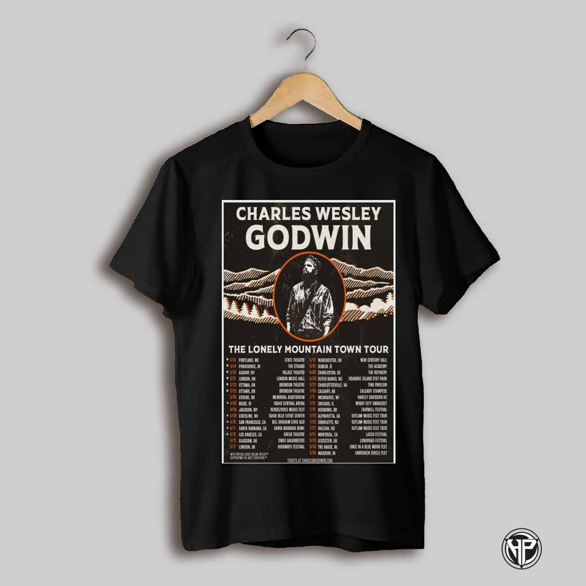 Charles Wesley Godwin 2025 The Lonely Mountain Town Tour Poster T Shirt