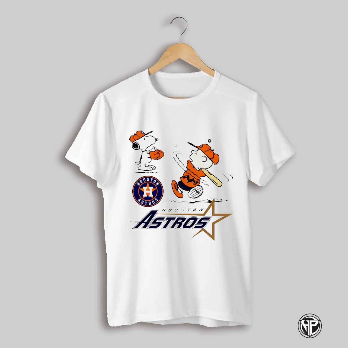 Charlie Brown And Snoopy Peanuts Houston Astros Cartoon Shirt