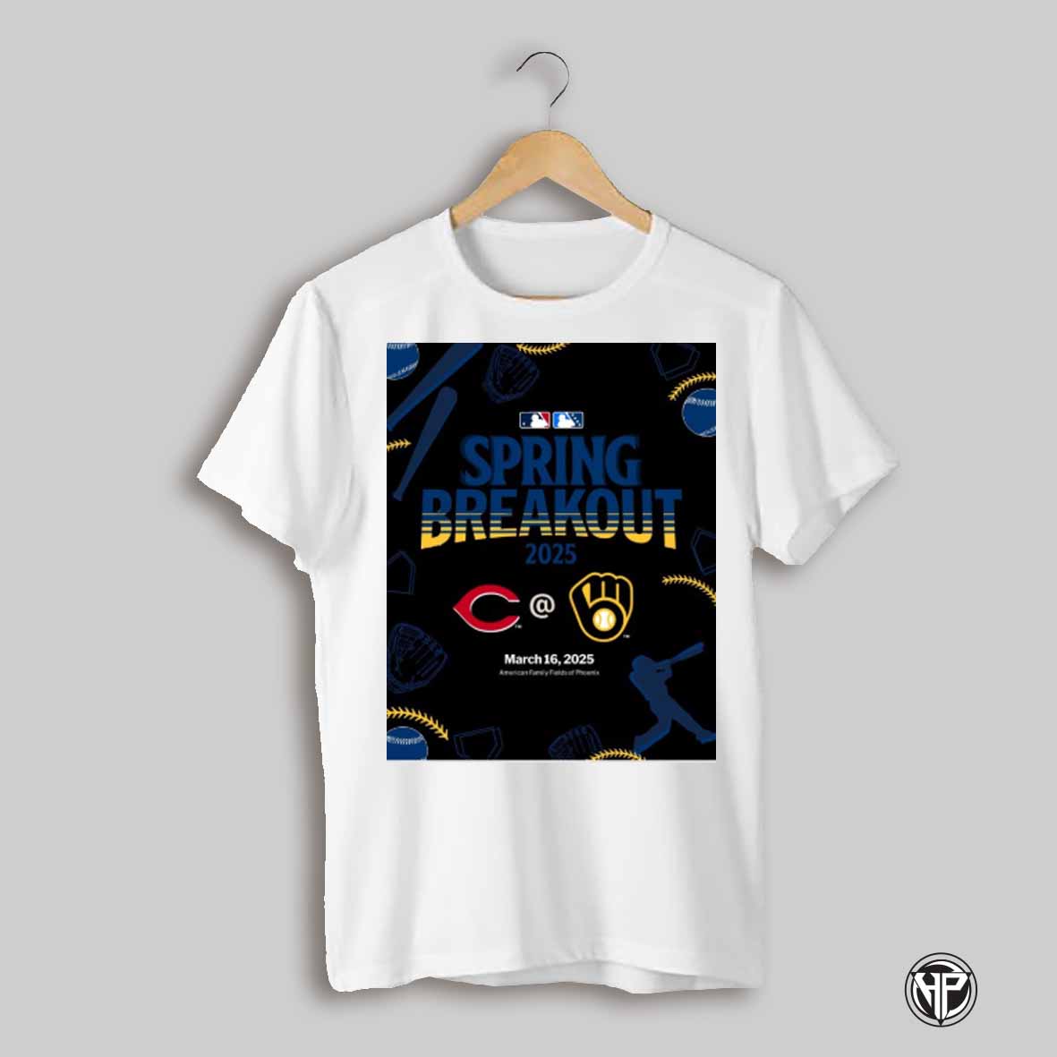 Cincinnati Reds At Milwaukee Brewers Mlb Spring Breakout 2025 March 16 American Family Fields Of Phoenix Poster T Shirt