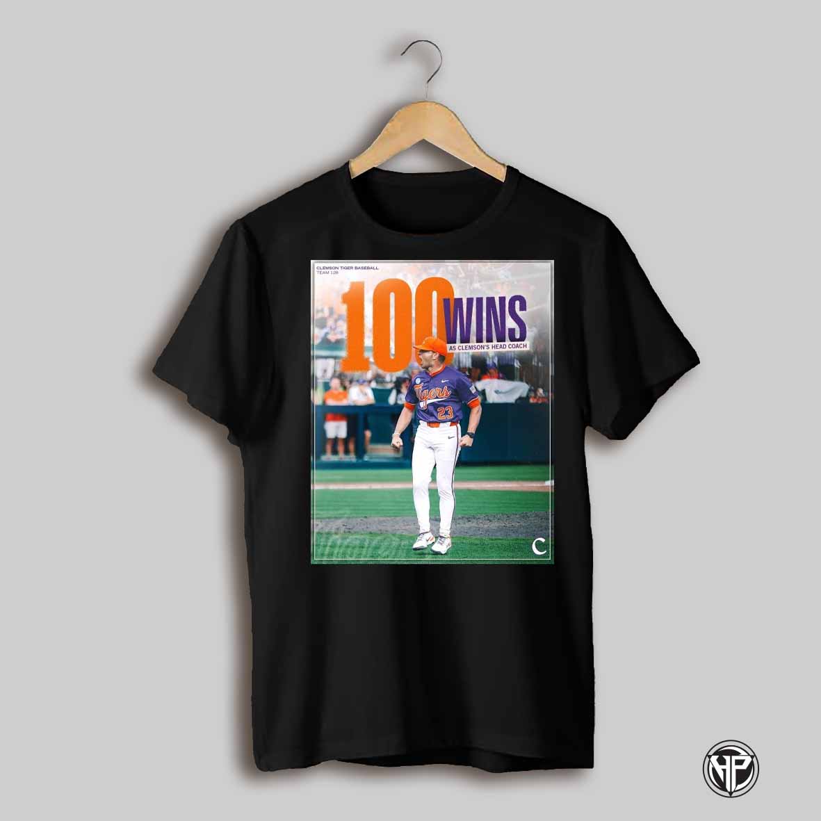 Clemson Tigers Baseball Congrats Coach Erik Bakich 100 Wins As Clemsons Head Coach Poster T Shirt