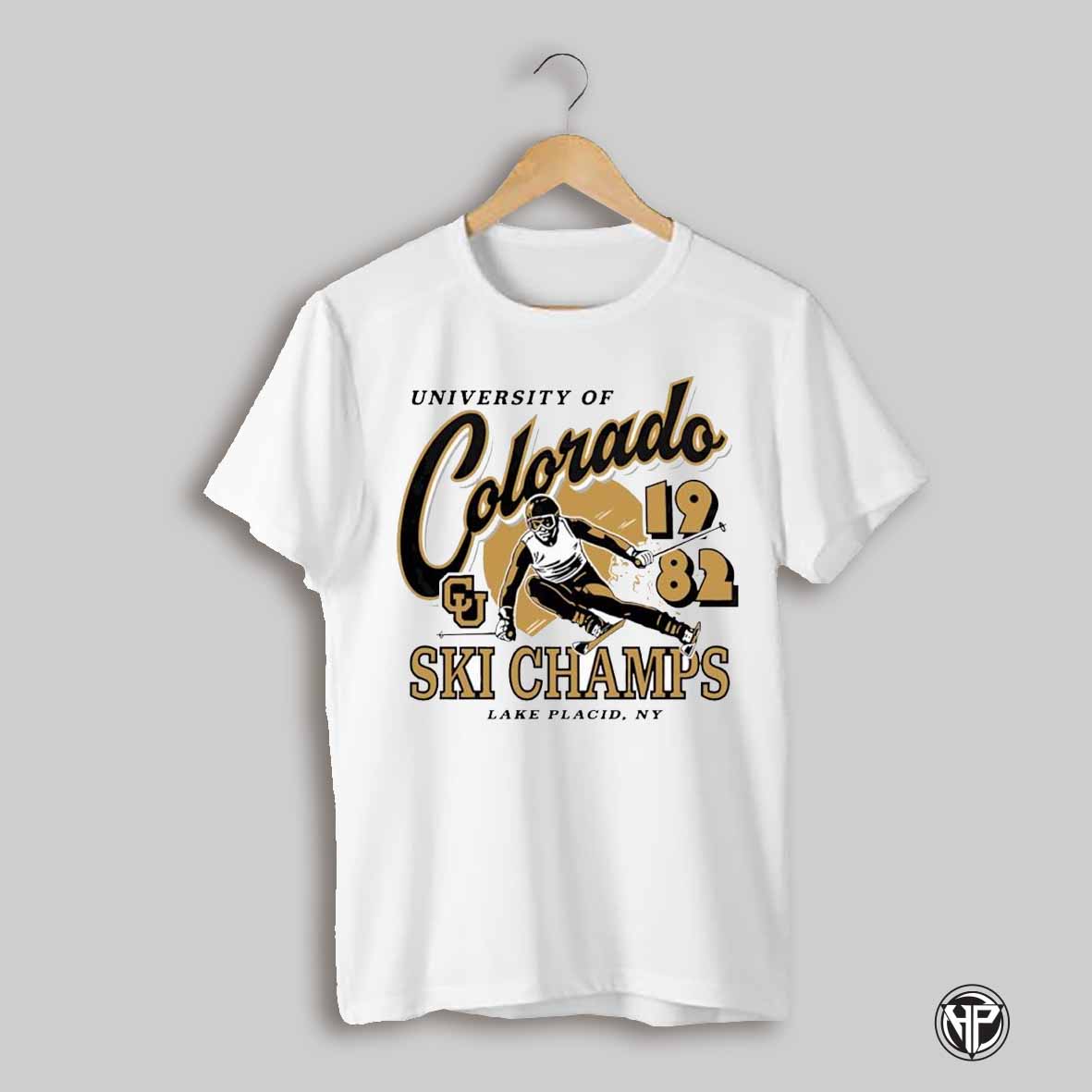 Colorado Buffaloes 1982 Ski Champs Lake Placid Ny Shirt