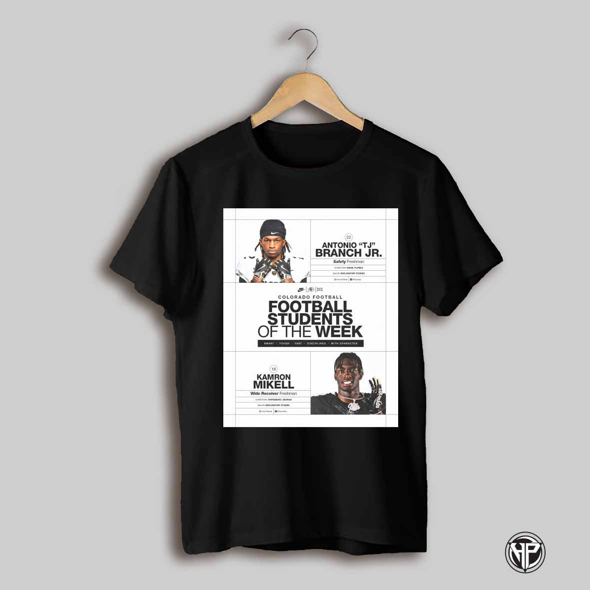 Colorado Buffaloes Football Antonio Tj Branch Jr And Kamron Mikell Football Students Of The Week Poster T Shirt