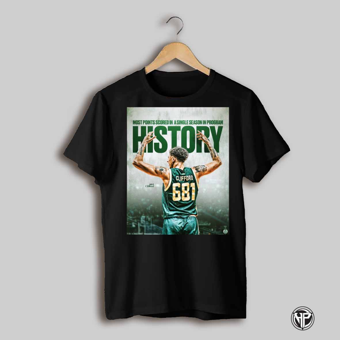 Colorado State Rams Basketball Nique Clifford Most Points Scored In A Single Season In Program History Poster T Shirt