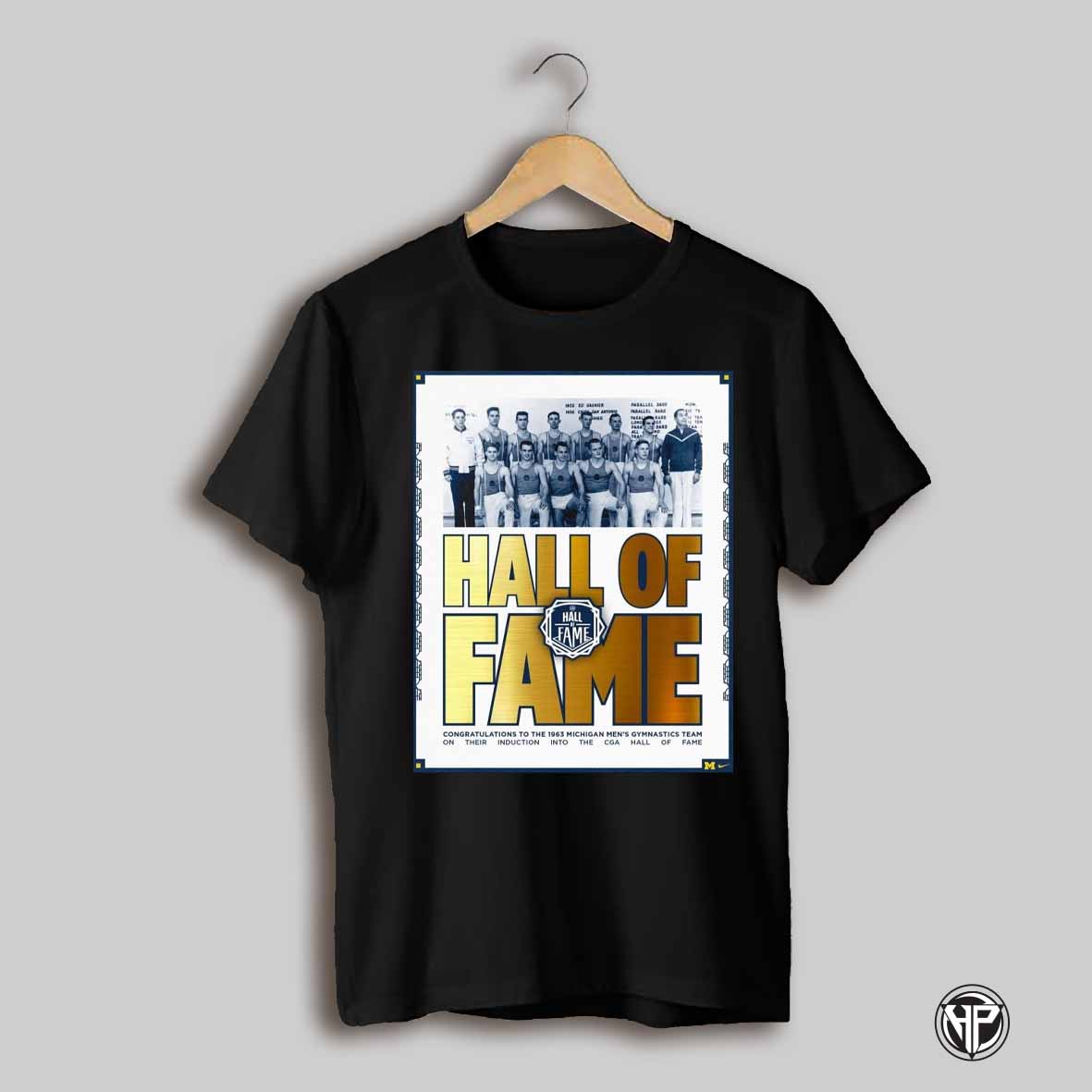 Congratulations To The 1963 Michigan Mens Gymnastics Team On Their Induction Into The Cga Hall Of Fame Poster T Shirt
