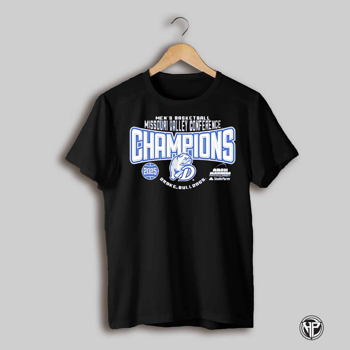 Drake Bulldogs 2025 Missouri Valley Mens Basketball Tournament Champions Shirt