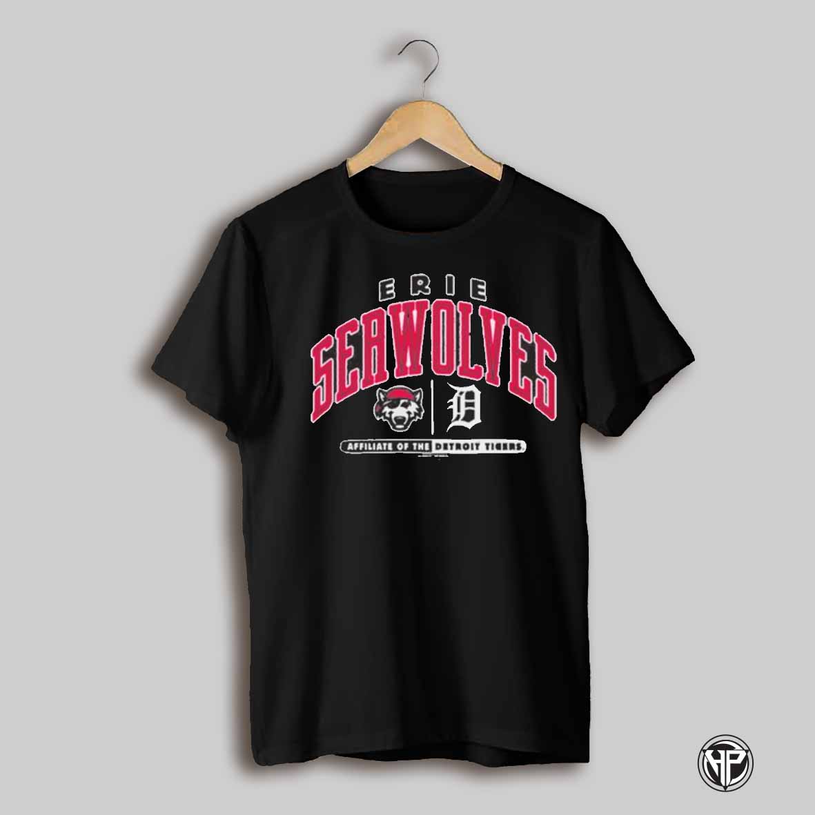Erie Seawolves Br Queta Affiliate Of The Detroit Tigers Mlb Baseball 2025 T Shirt