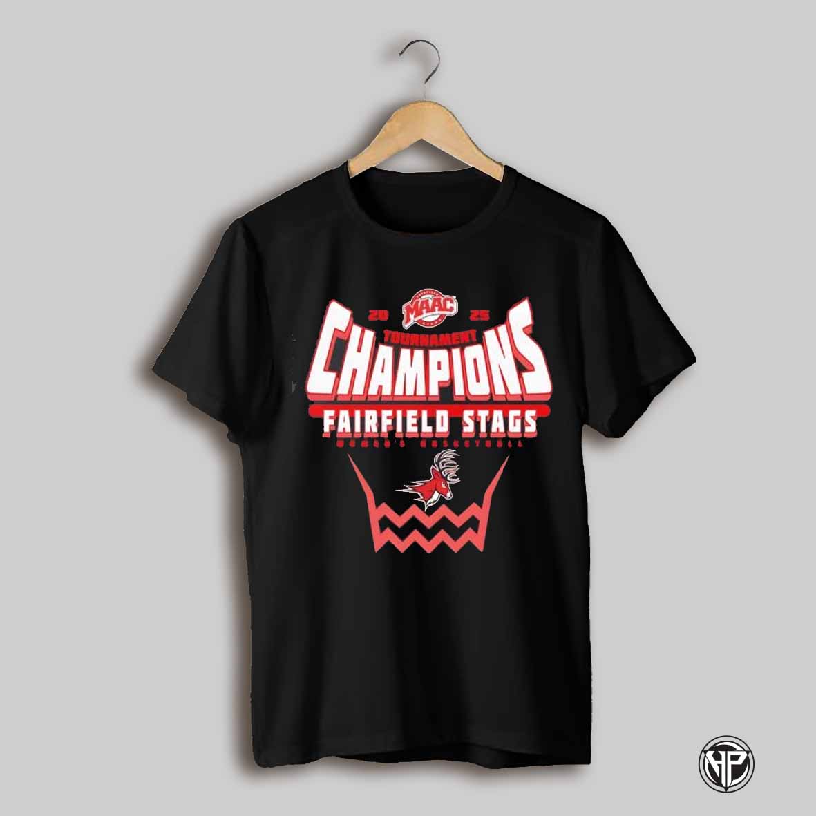 Fairfield Stags 2025 Maac Womens Basketball Conference Tournament Champions Shirt