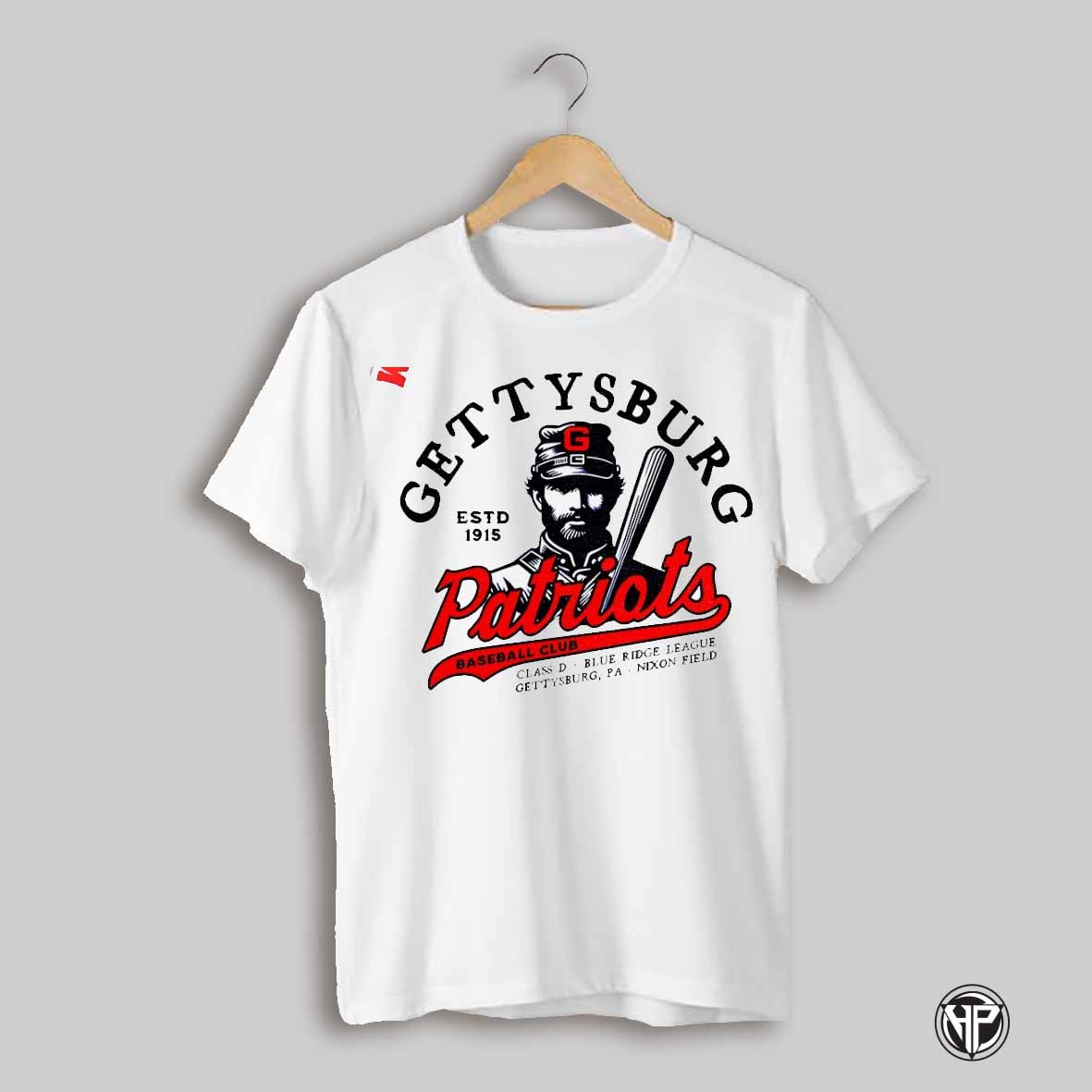 Gettysburg Patriots Baseball Club Class D Blue Ridge League Gettysburg Pa Nixon Field Estd 1915 Shirt