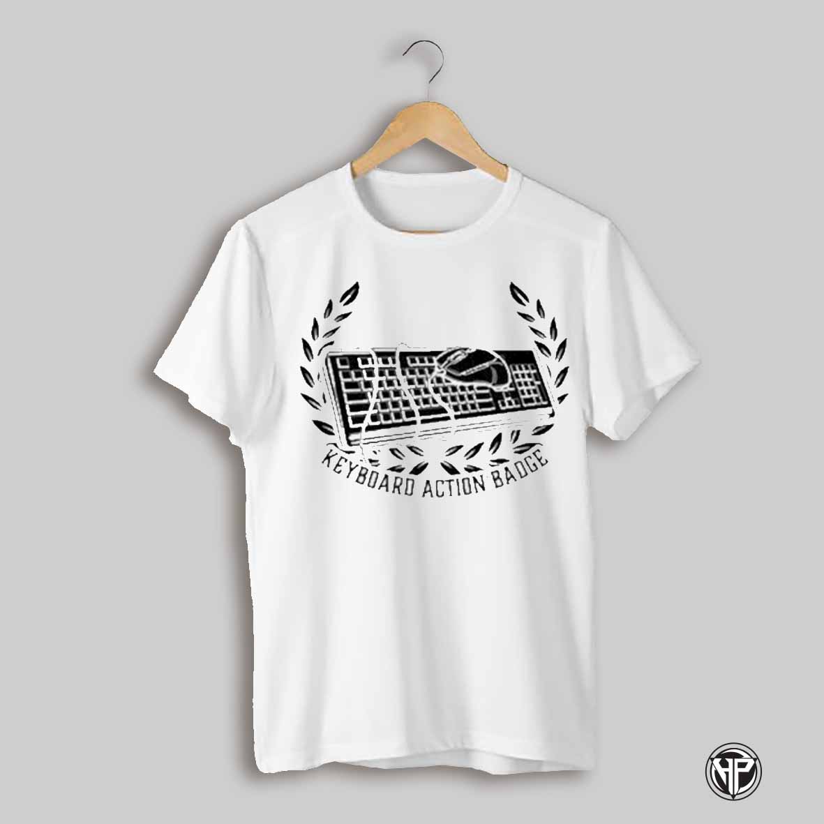 Havoc Six Keyboard Action Badge T Shirt