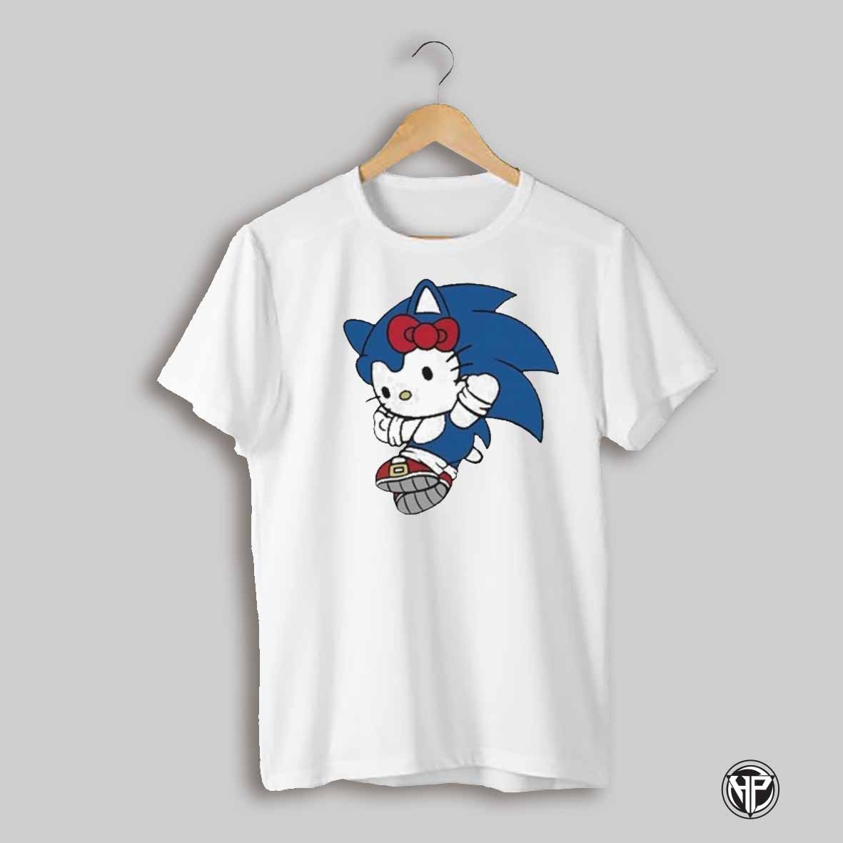 Hello Kitty Hedgehog Parody T Shirt