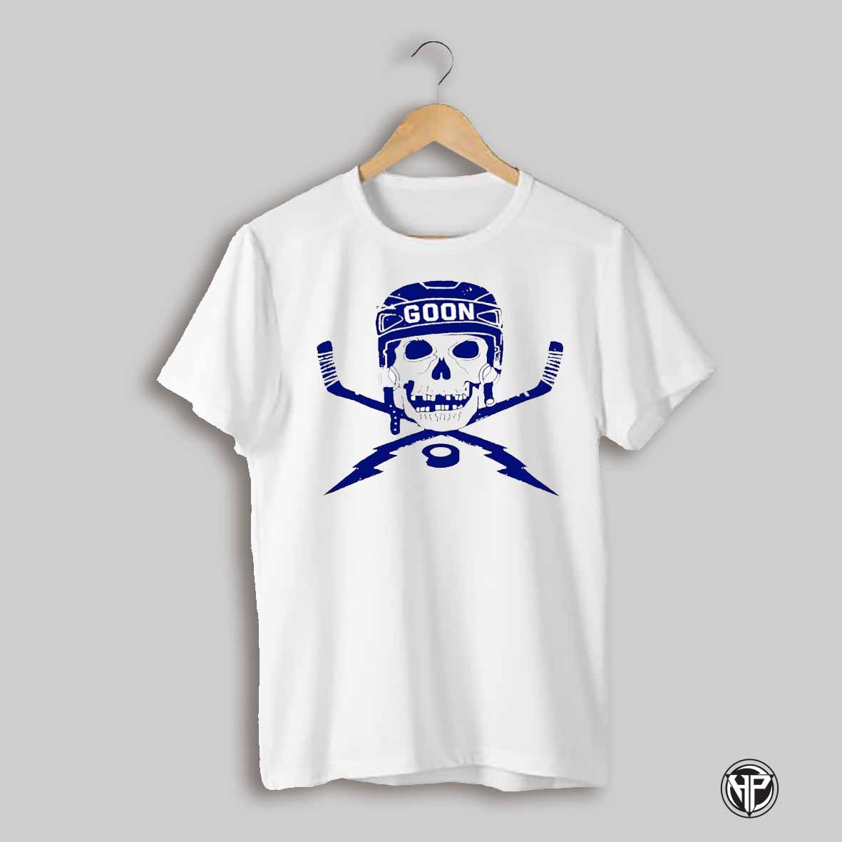 Hockey Goon Skull Retro Shirt