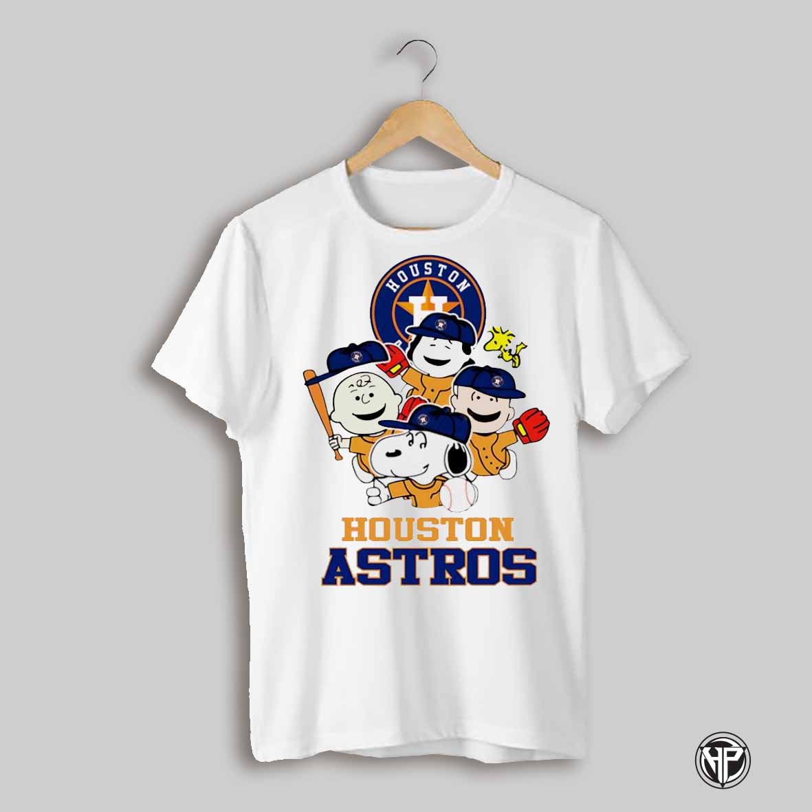 Houston Astros Snoopy Charlie Brown Woodstock Cartoon Shirt