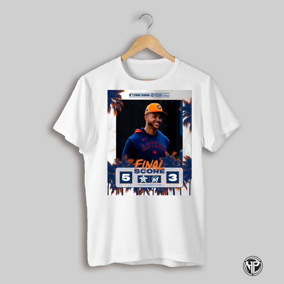 Houston Astros Vs Miami Marlins Final Score 5 3 Roger Dean Chevrolet Stadium Mlb Spring Training Poster T Shirt