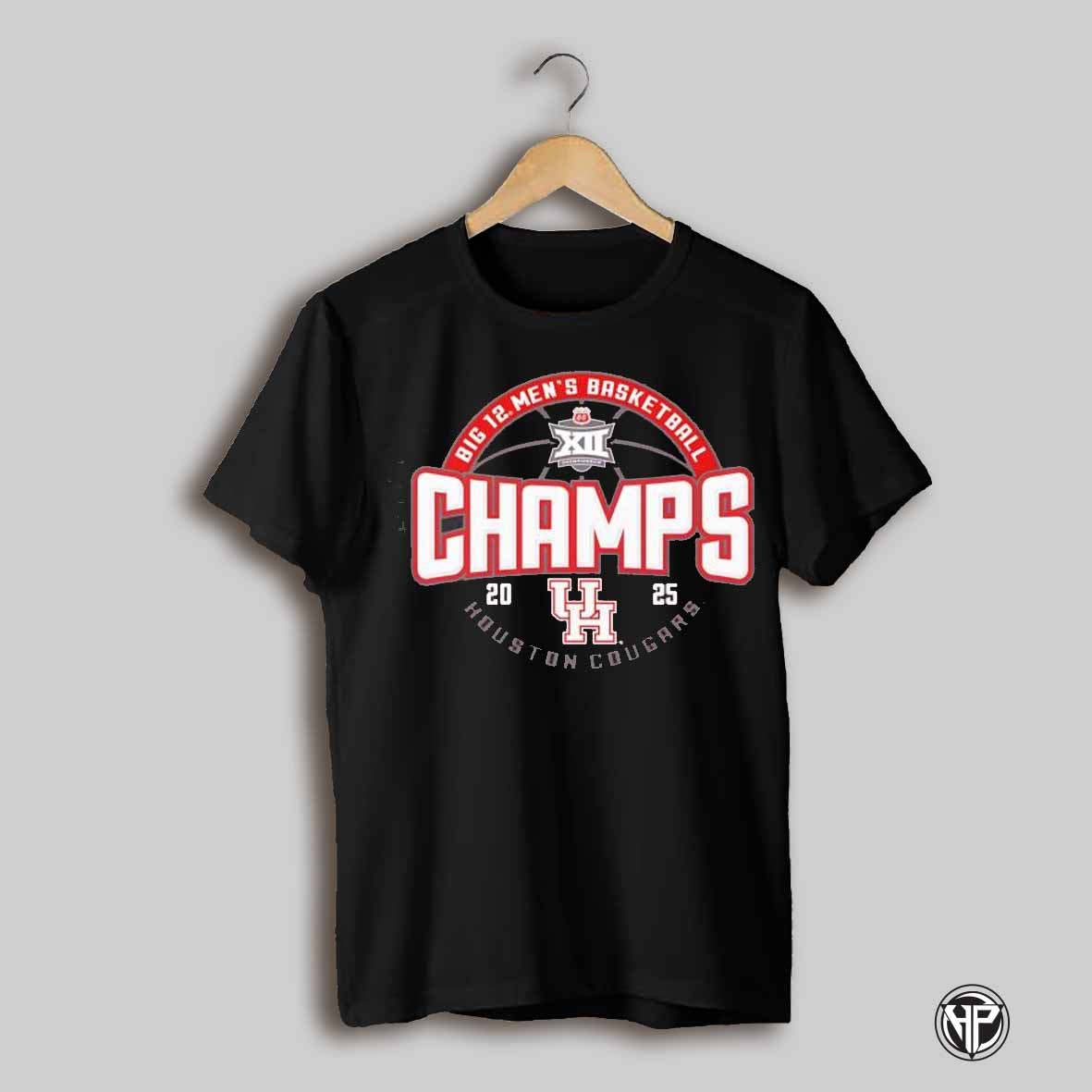 Houston Cougars 2025 Big 12 Mens Basketball Conference Tournament Champions Locker Room Shirt