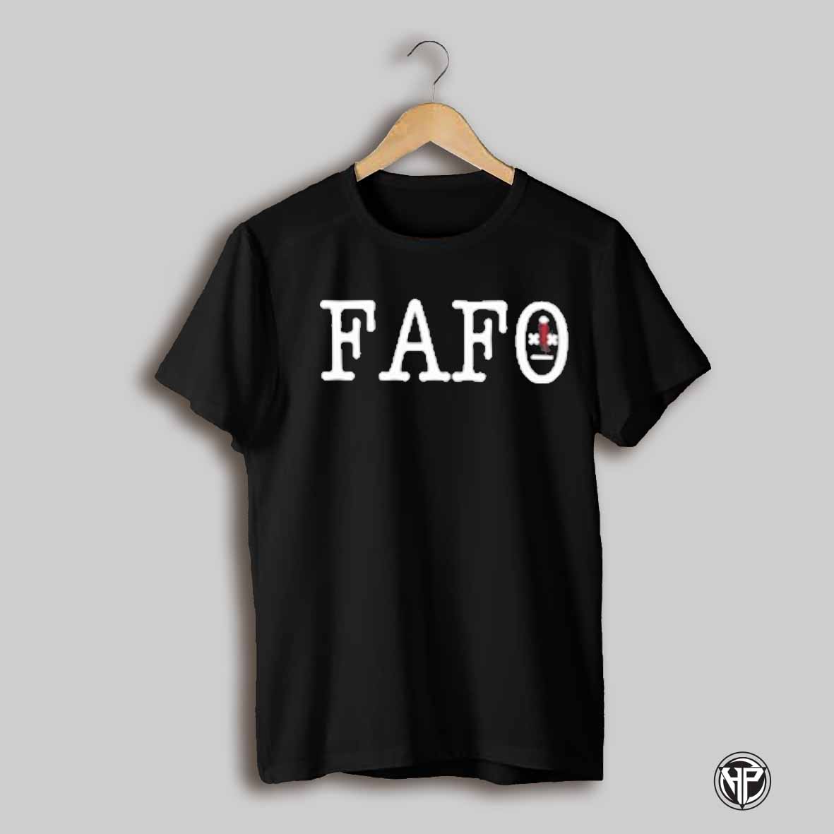 Hunter Eagleman Wearing Fafo T Shirt