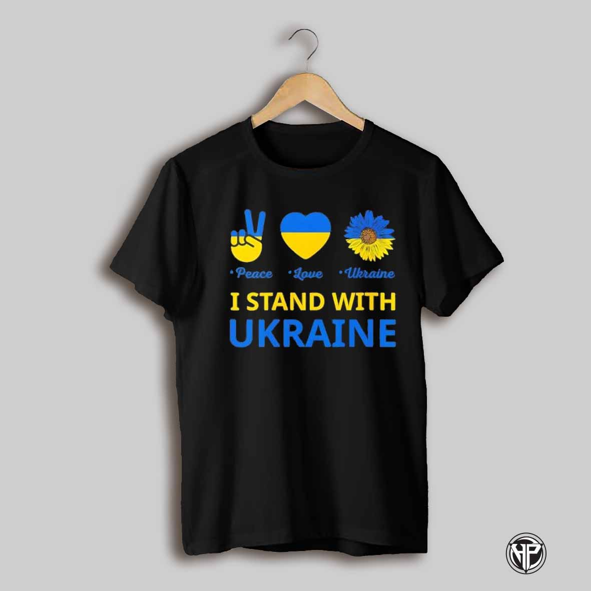 I Stand With Ukraine Peace Love Ukraine Shirt