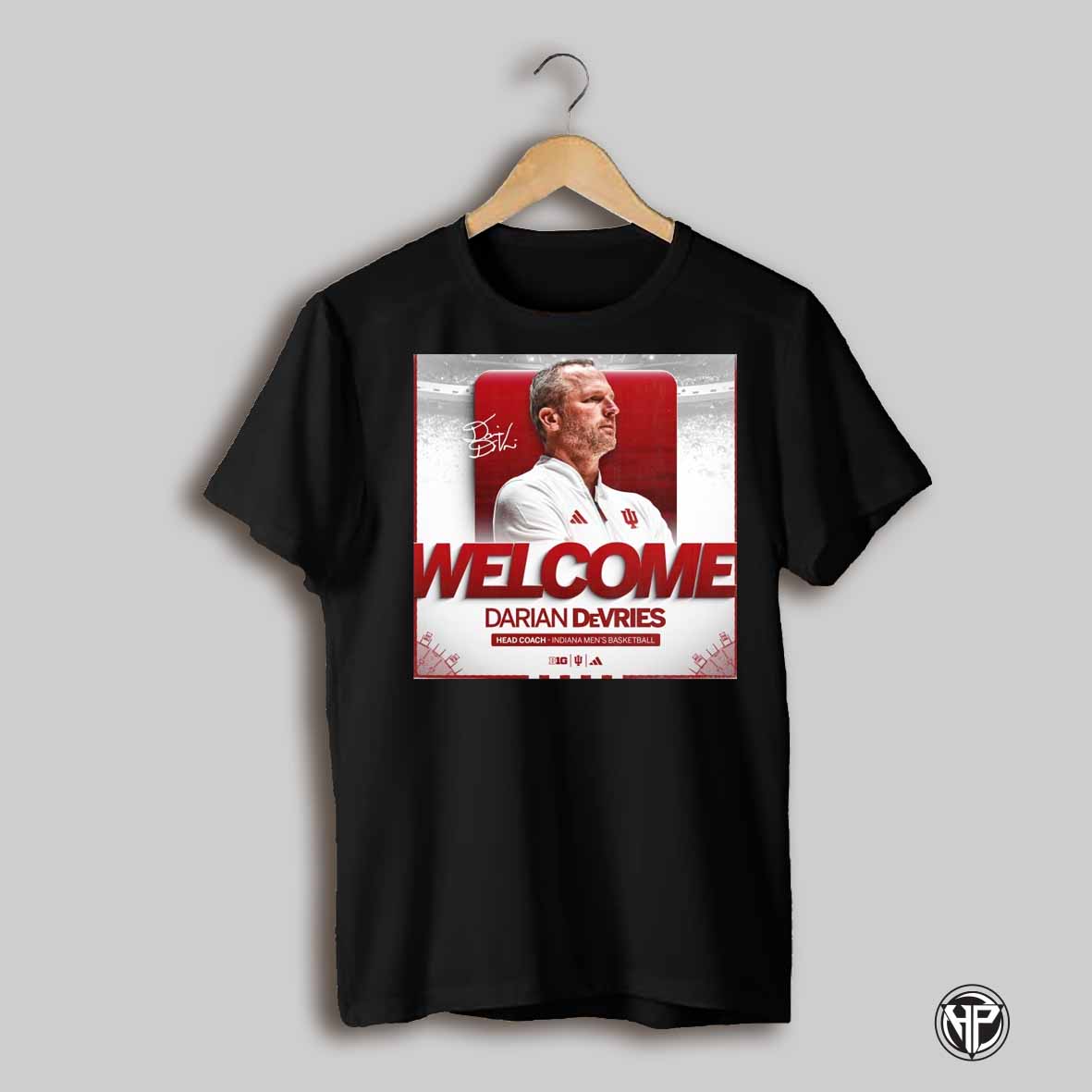 Indiana Hoosiers Mens Basketball Welcome Darian Devries Head Coach Signature Poster T Shirt