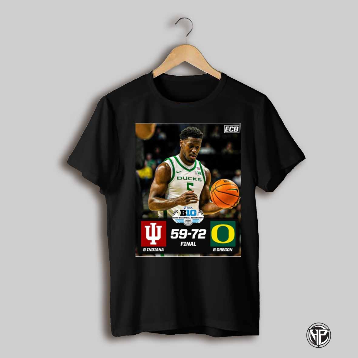 Indiana Hoosiers Vs Oregon Ducks Final Score 59 72 Big Ten Mens Basketball Tournament 2025 Poster T Shirt