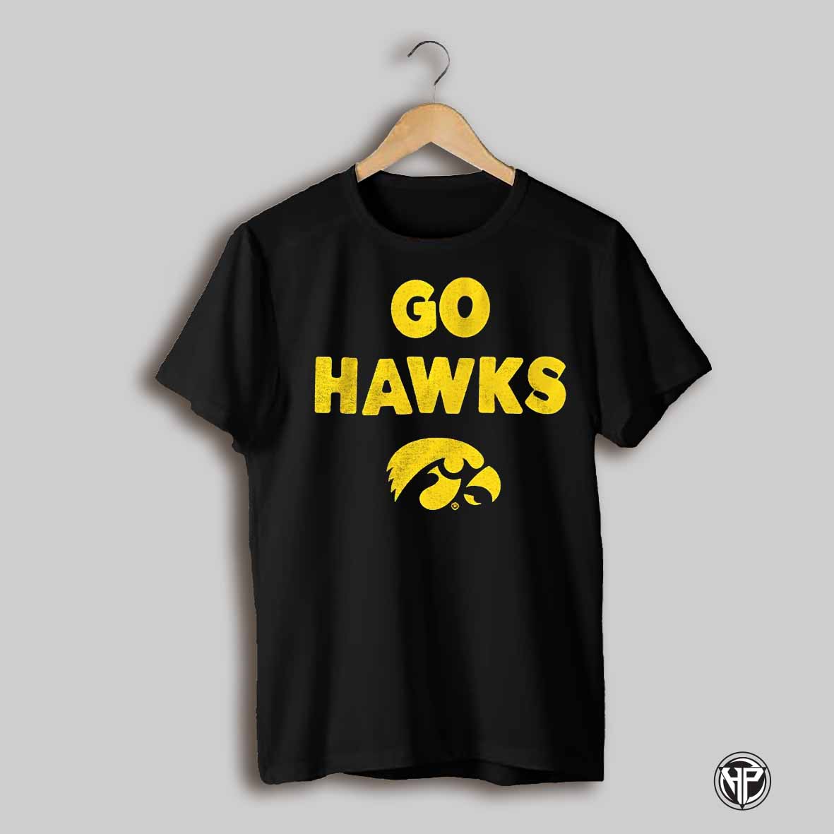 Iowa Hawkeyes Basketball Go Hawks Team Slogan Vintage Shirt
