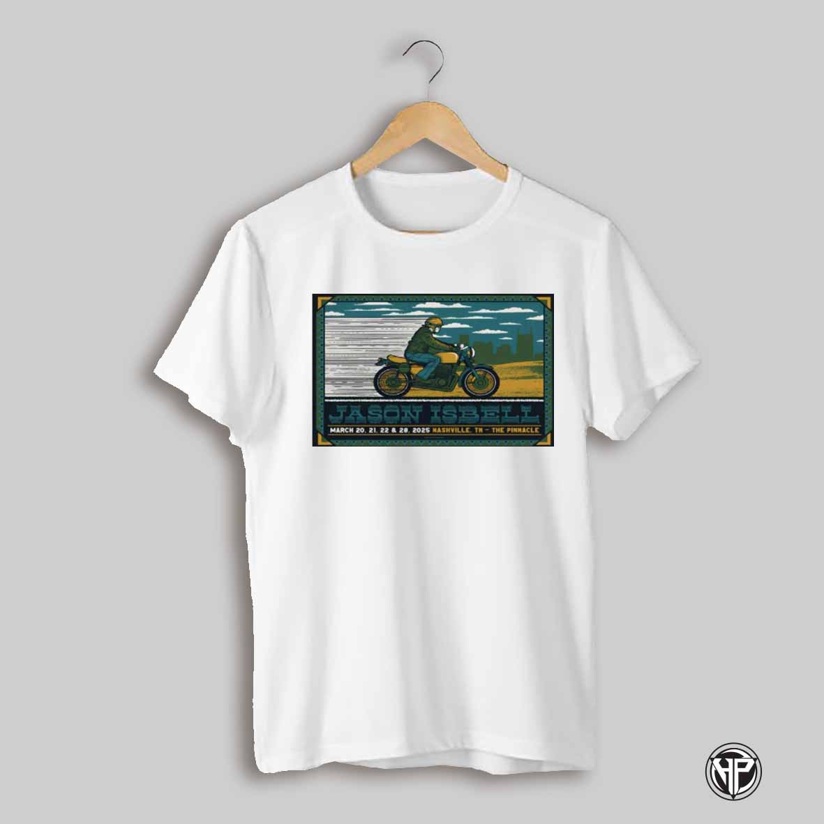Jason Isbell At The Pinnacle In Nashville Tn On March 20 28 2025 Tour Poster Painting T Shirt