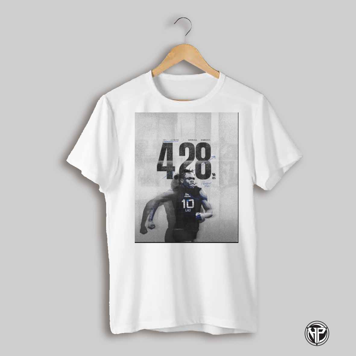 Kentucky Wildcats Football 2025 Nfl Combine Maxwell Hairston 4 28 Second 40 Yard Dash Fastest Man Poster T Shirt
