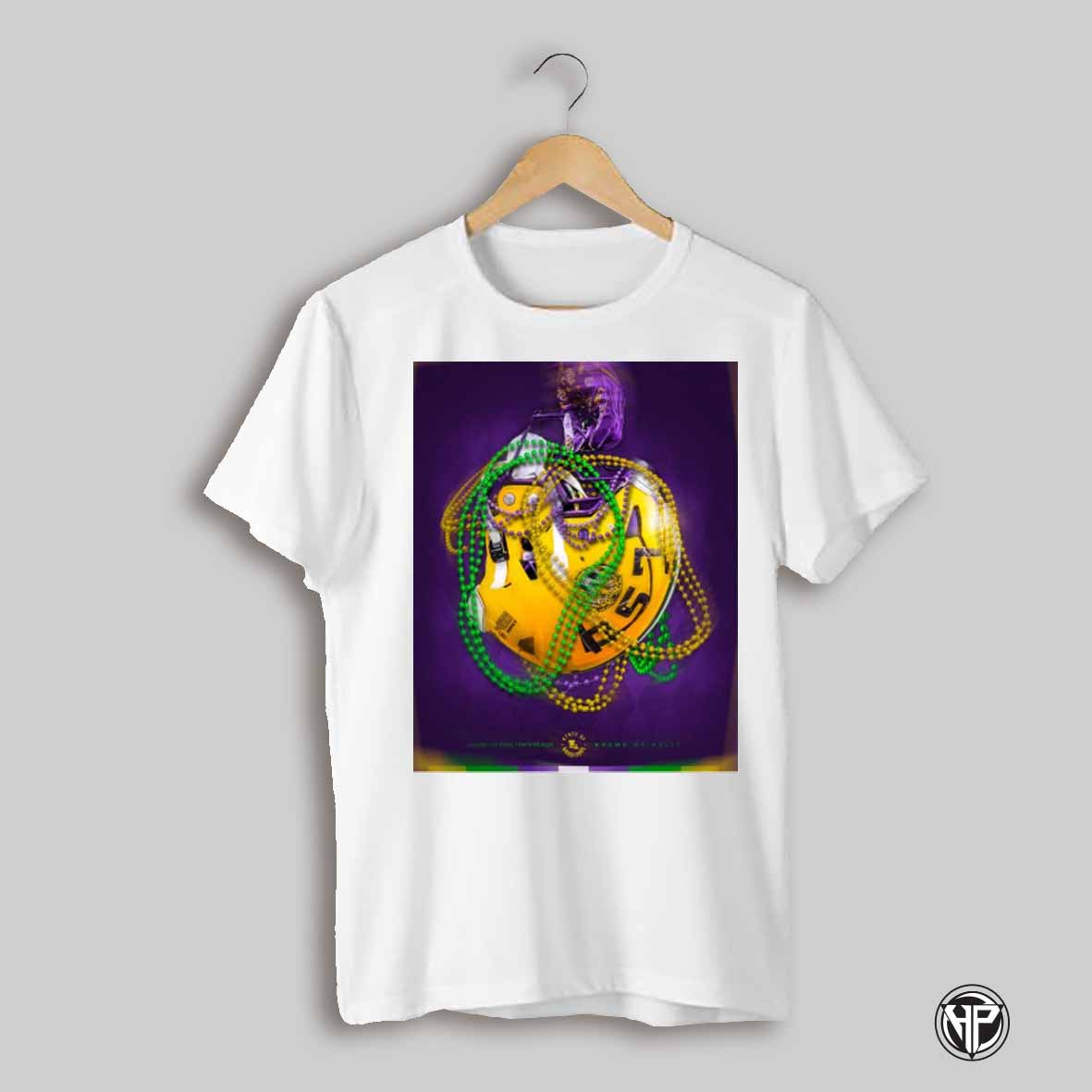 Lsu Tigers Football Laissez Les Bons Temps Rouler Krewe Of Keely State Of Mardi Gras Poster T Shirt