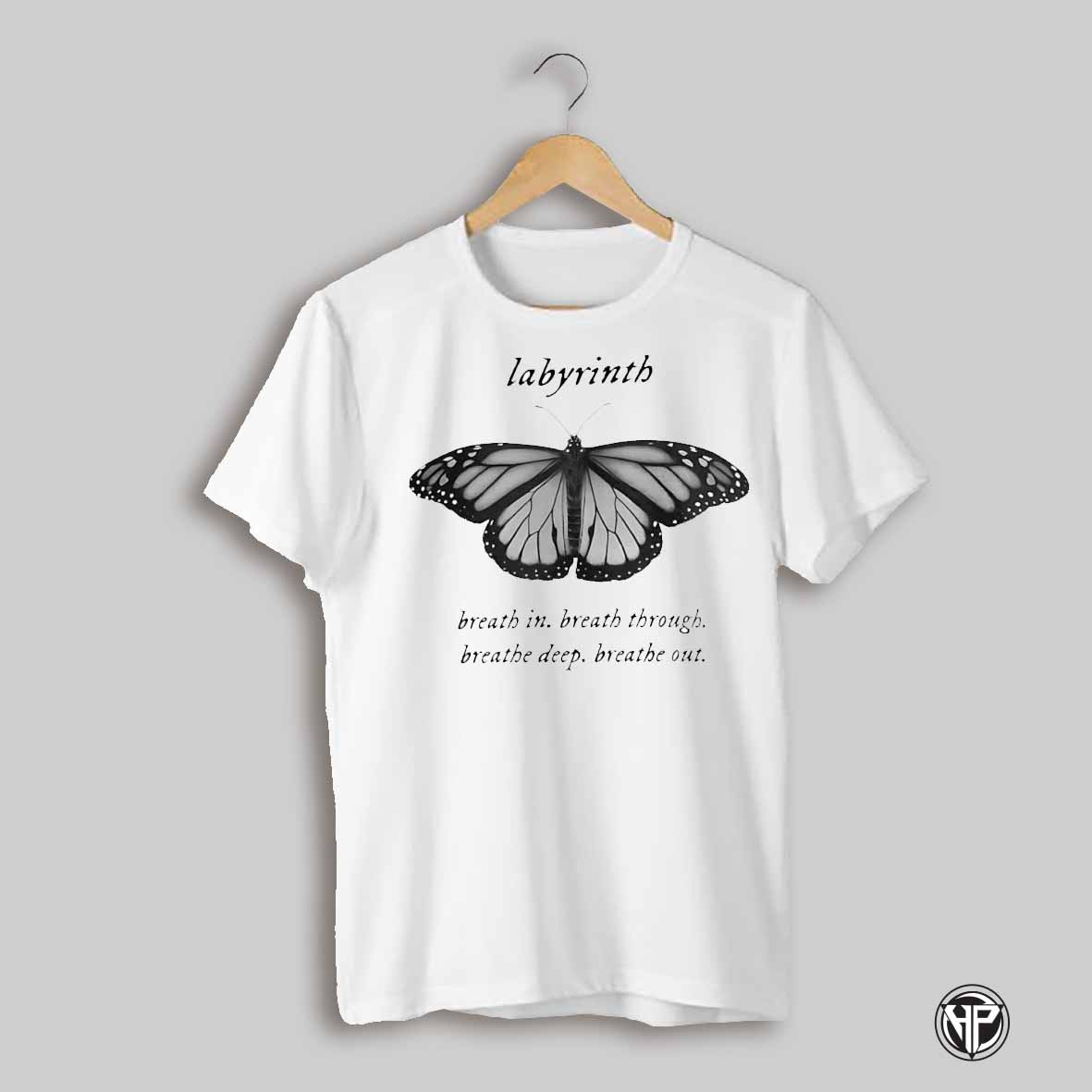 Labyrinth Breath In Brath Through Breath Deep Breath Out And Butterfly Shirt