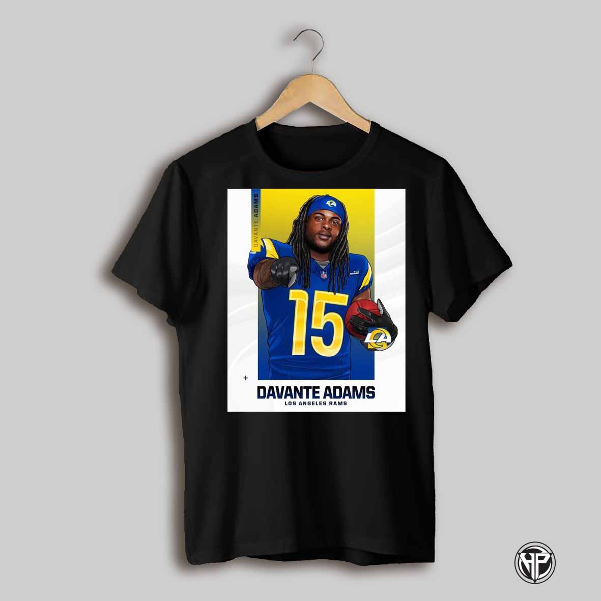 Los Angeles Rams Football Nfl Davante Adams Las Newest Star Painting Poster T Shirt