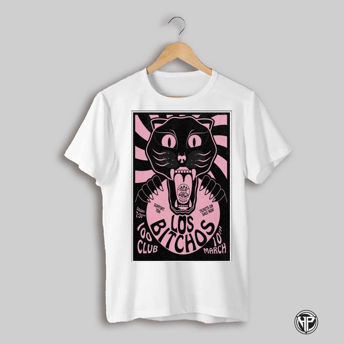 Los Bitchos London The 100 Club March 10 2025 Poster Art T Shirt