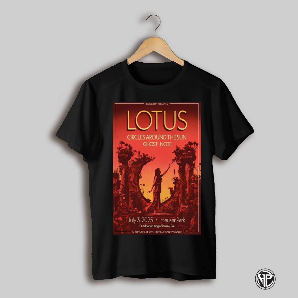 Lotus July 3 2025 Heuser Park King Of Prussia Pa Show Poster T Shirt