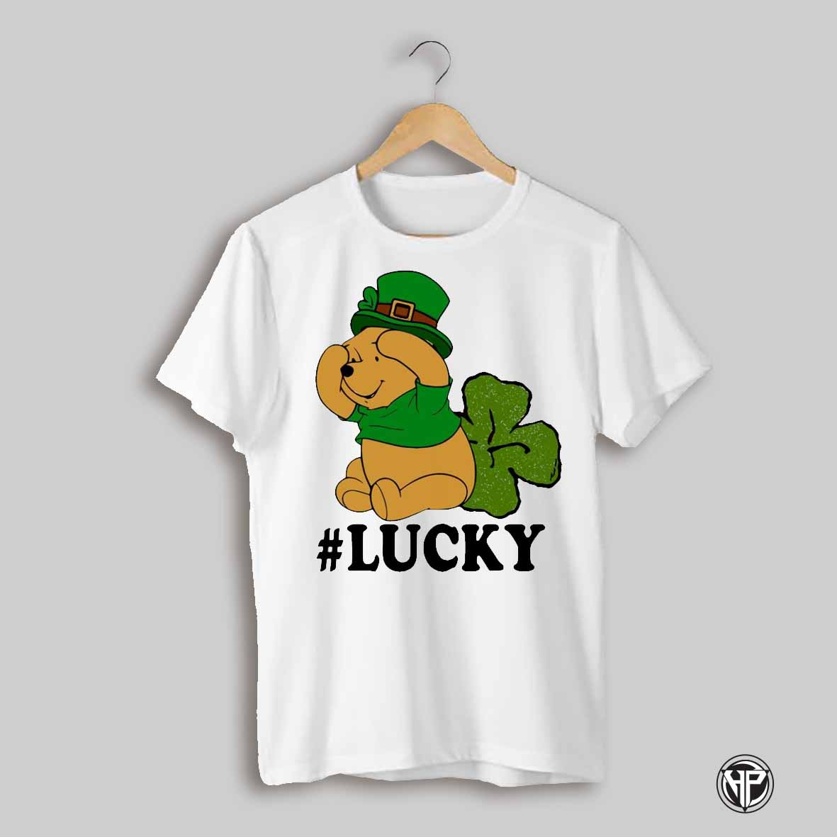 Lucky Winnie The Pooh St Patricks Day Clover Shirt