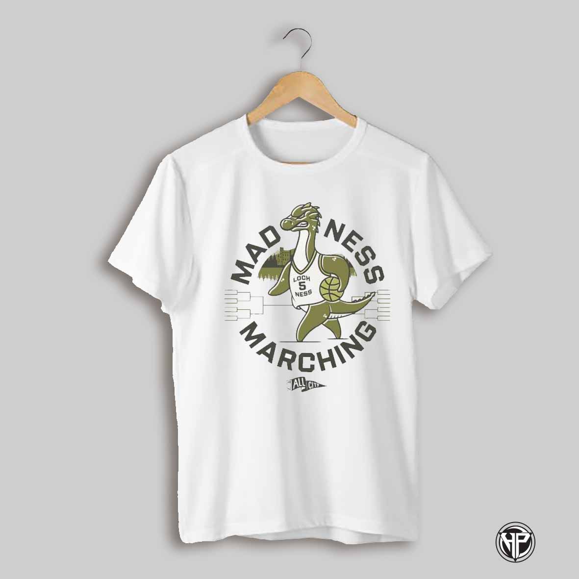 Madness Marching Loch Ness Basketball Shirt