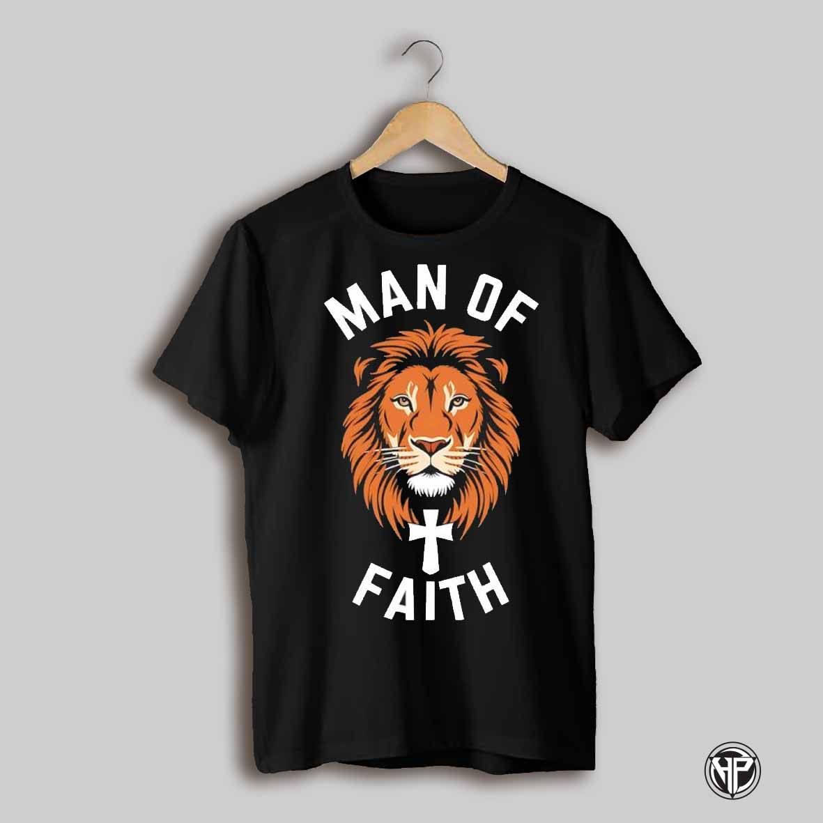 Man Of Faith Lion King And Cross Shirt