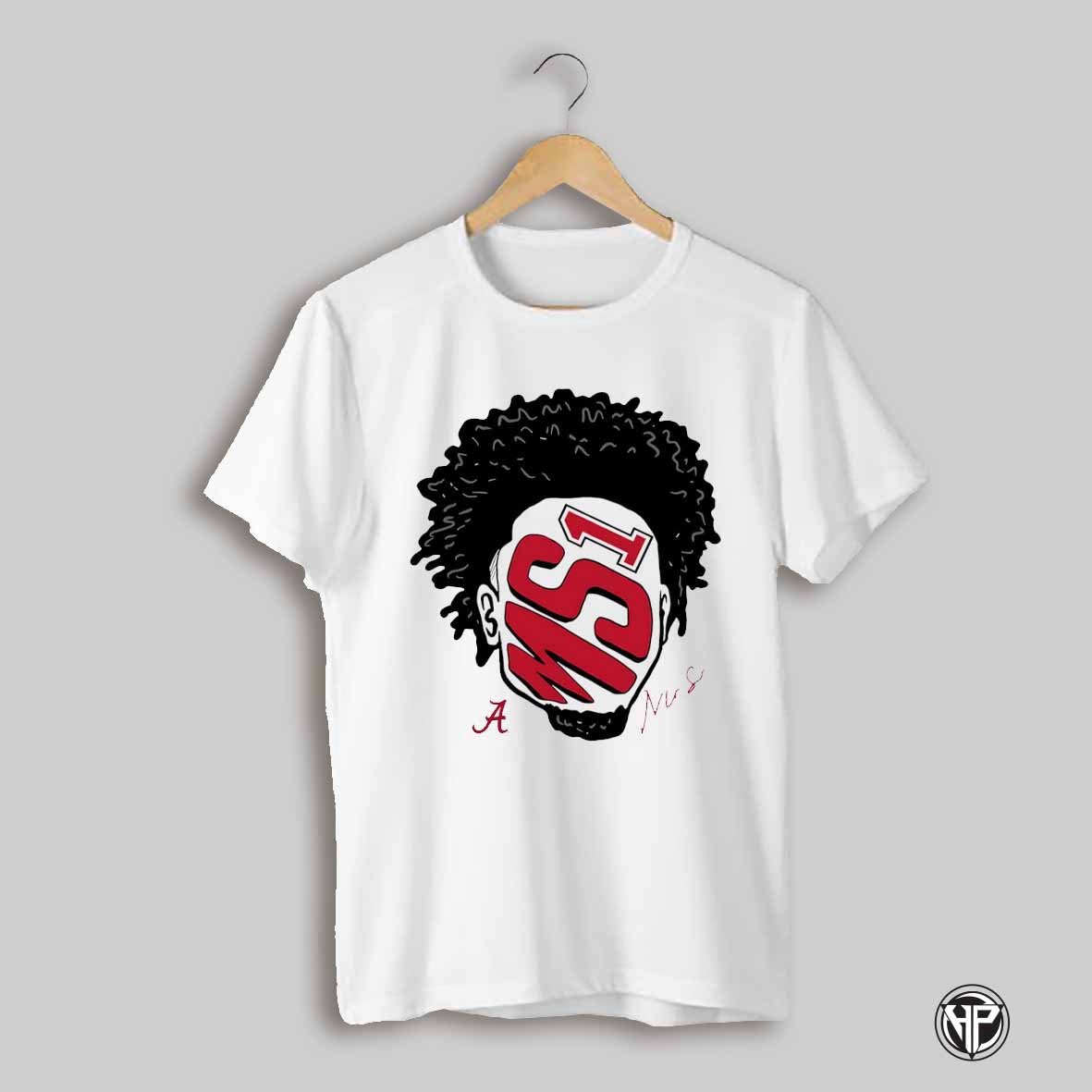 Mark Sears Alabama Crimson Tide Face Caricature Signature Shirt