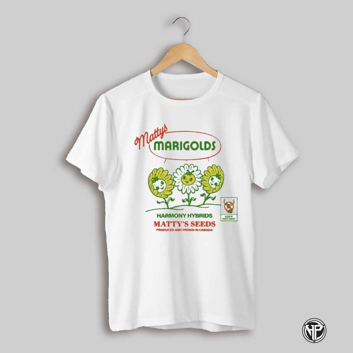Mattys Marigolds Harmony Hybrids Mattys Seeds T Shirt