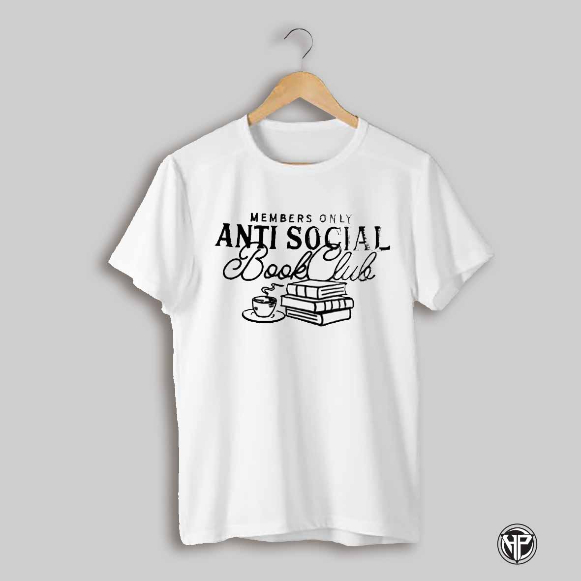 Members Only Anti Social Book Club Shirt