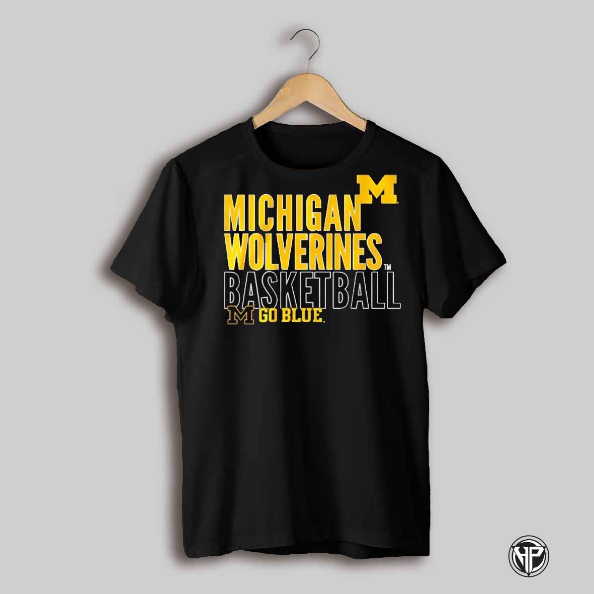 Michigan Wolverines Basketball Go Blue Logo Shirt