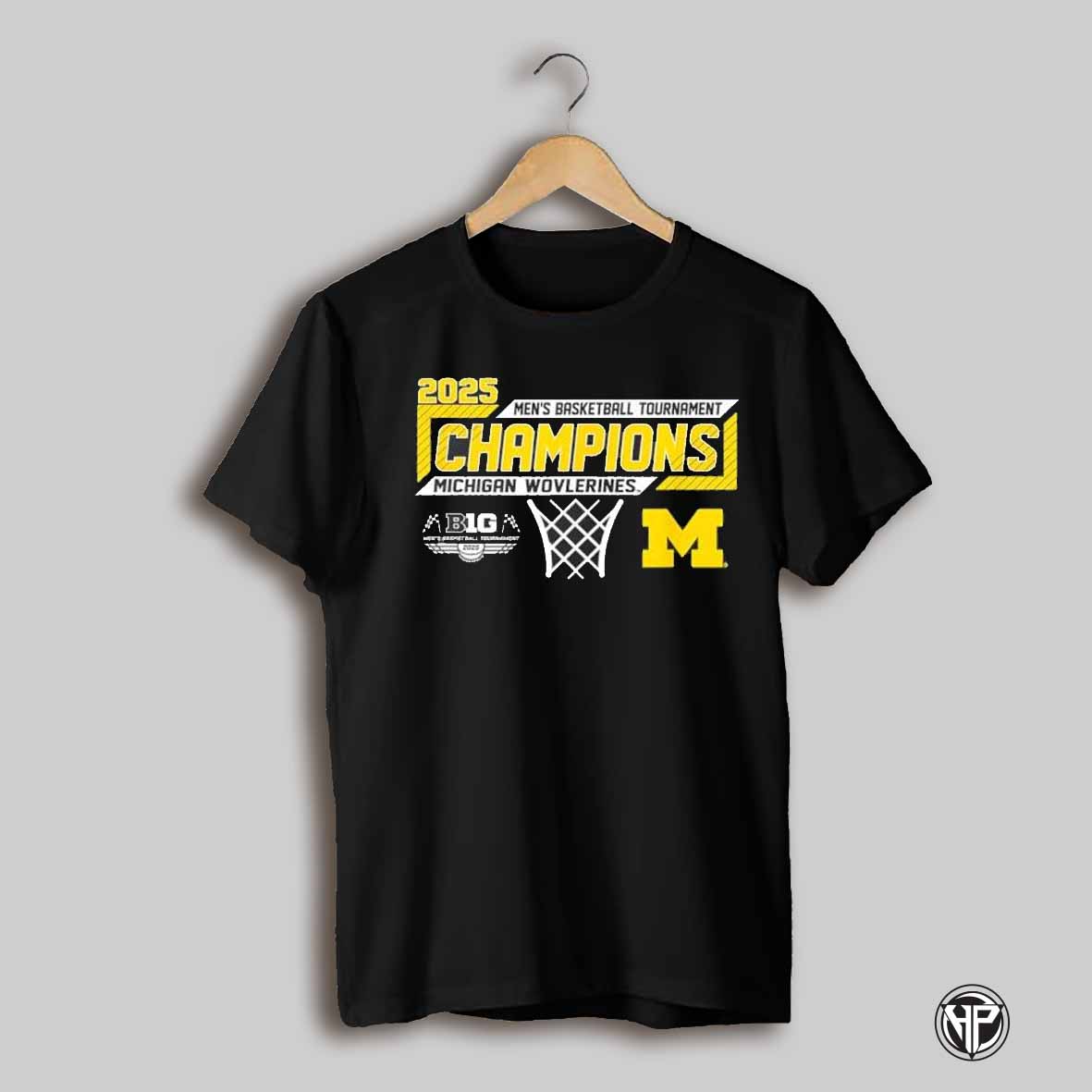 Michigan Wolverines Mens Basketball Tournament Big Ten Champions 2025 Shirt