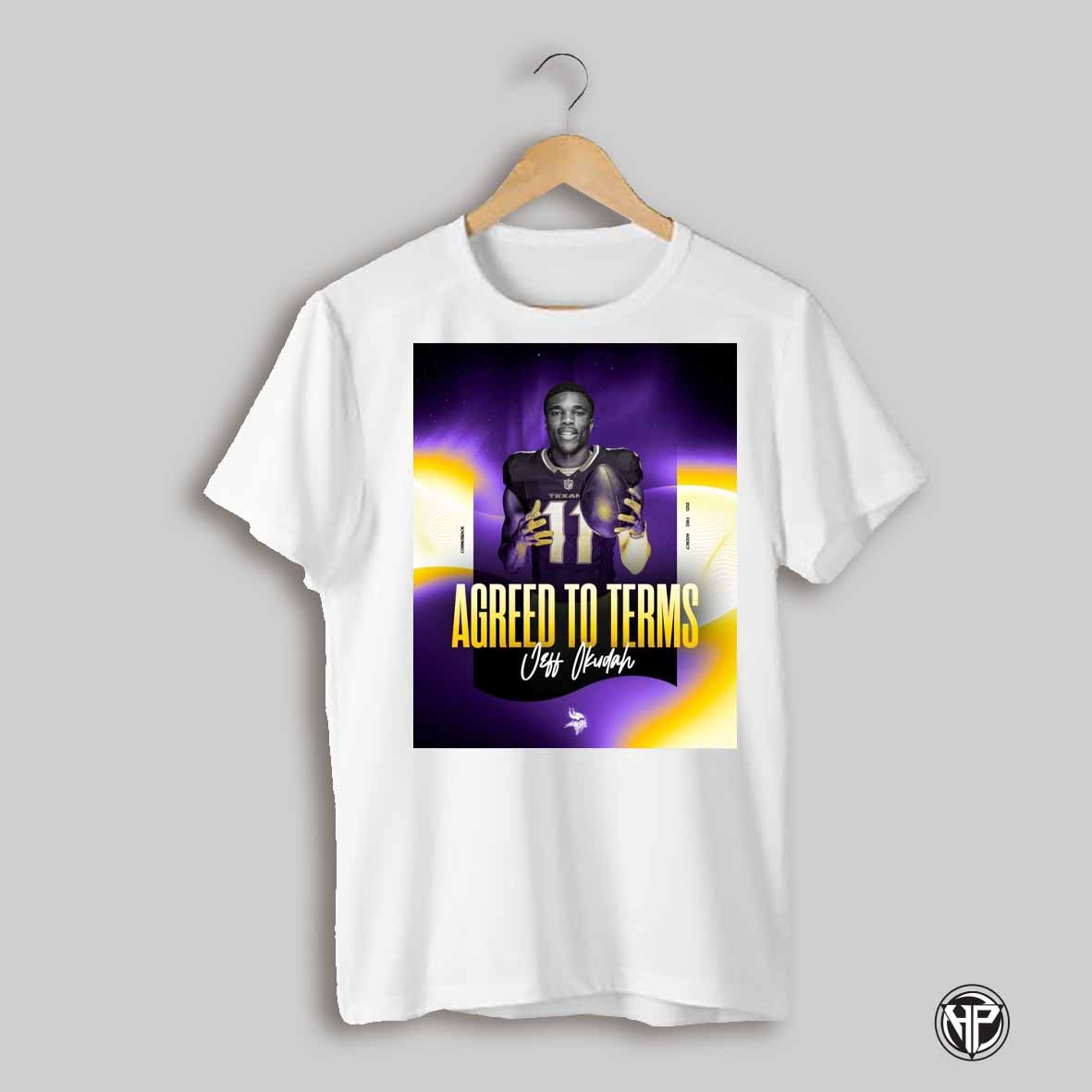 Minnesota Vikings Have Agreed To Terms With Jeff Okudah Cornerback 2025 Free Agency Poster T Shirt