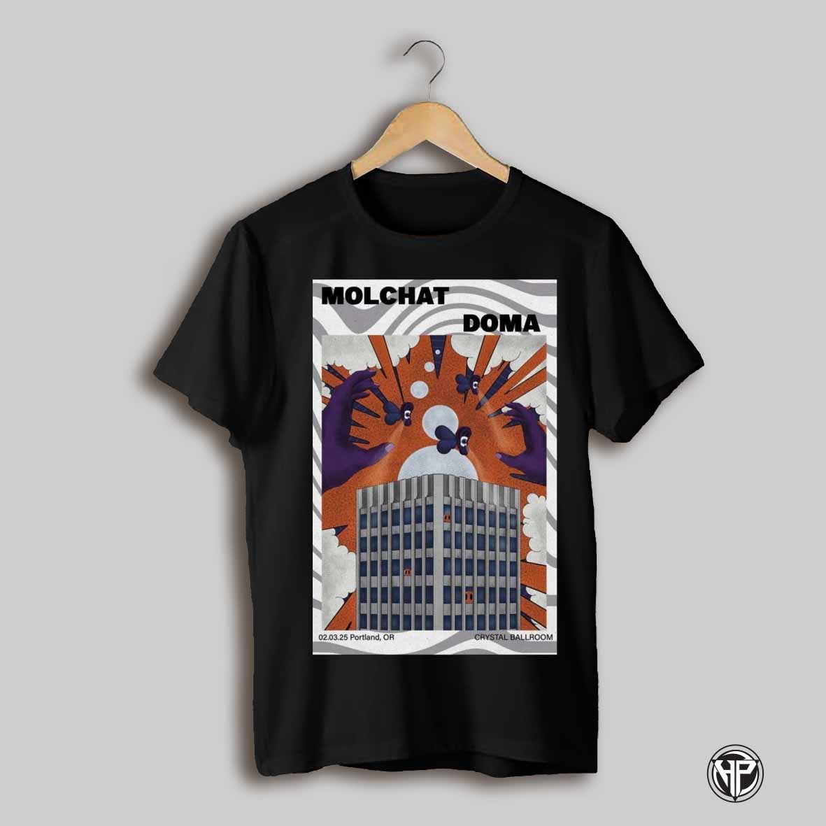 Molchat Doma Portland Or Crystal Ballroom March 2 2025 Poster Artwork T Shirt
