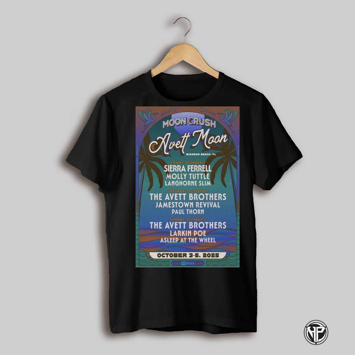 Moon Crush Oct 3 5 2025 In Miramar Beach Fl Tour Poster T Shirt