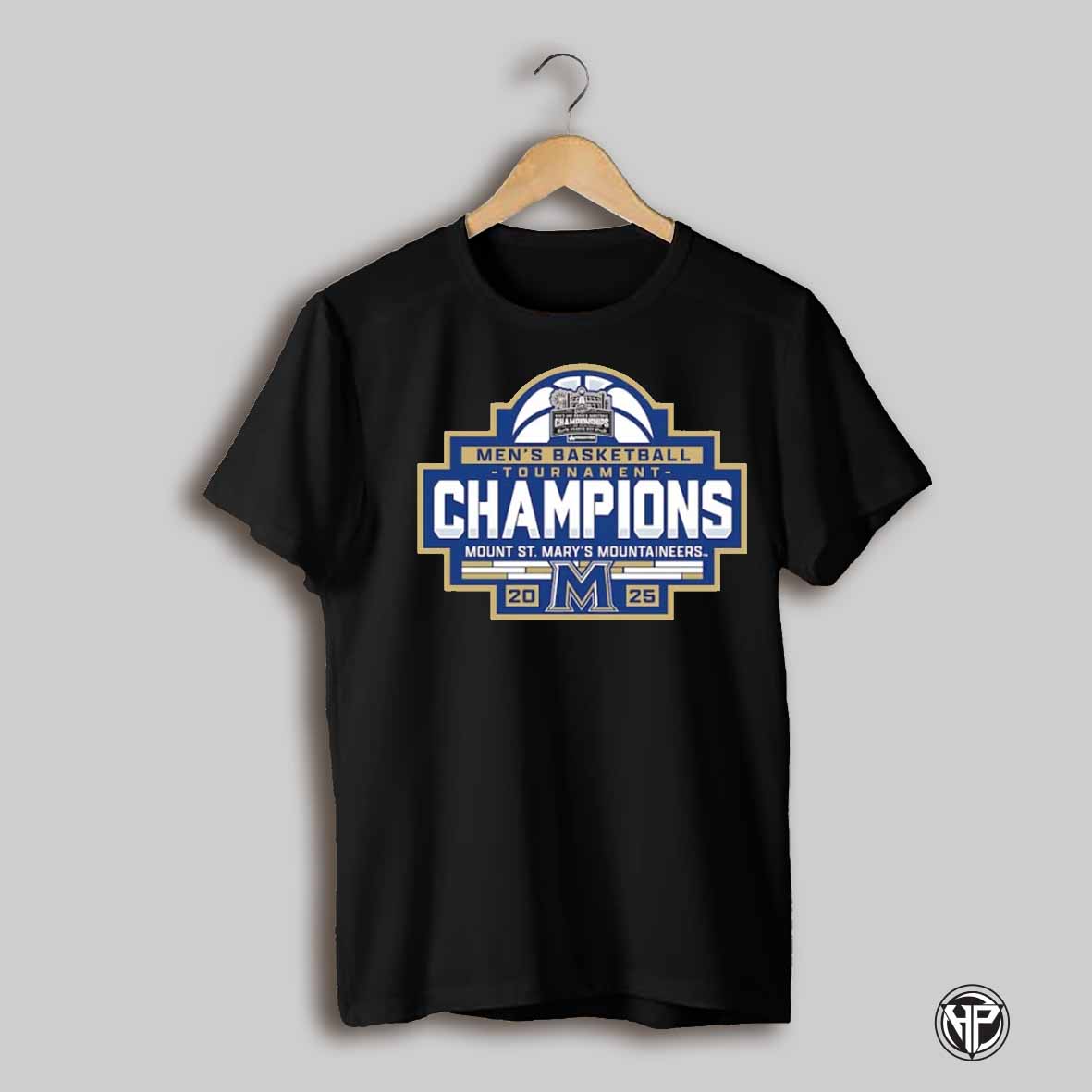 Mount St Marys Mountaineers 2025 Maac Mens Basketball Conference Tournament Champions Shirt