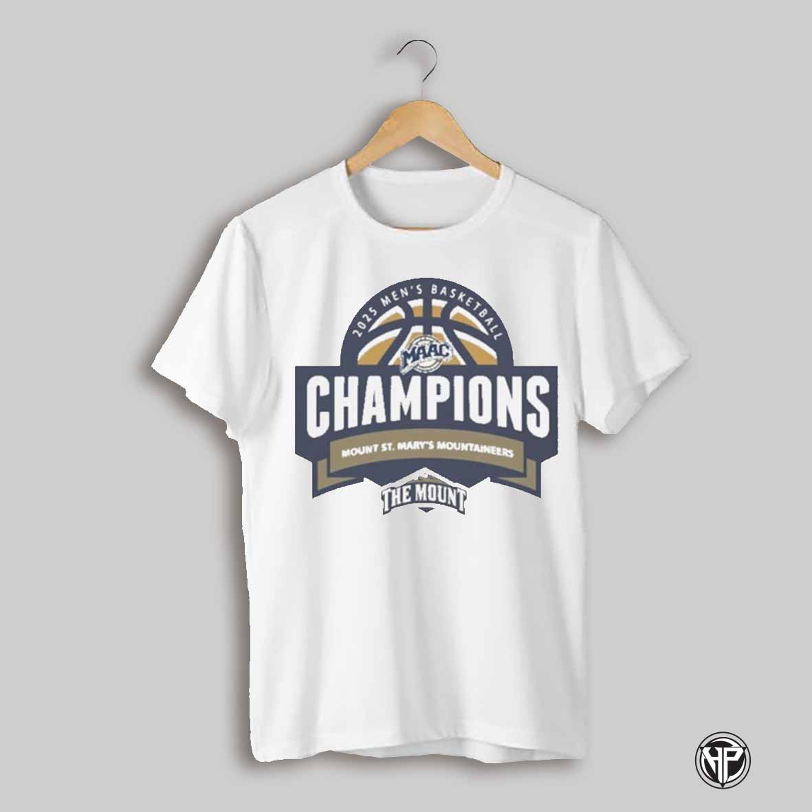 Mount St Marys Mountaineers Maac Mens Basketball Champions The Mount 2025 Logos T Shirt