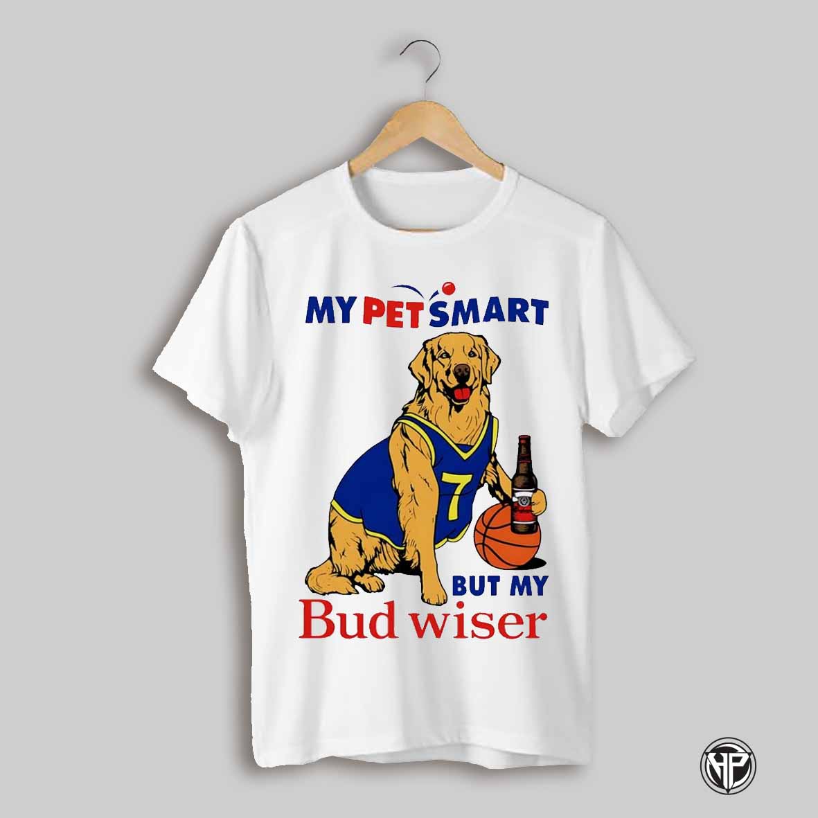 My Pet Smart But My Bud Wiser Dog Basketball Shirt