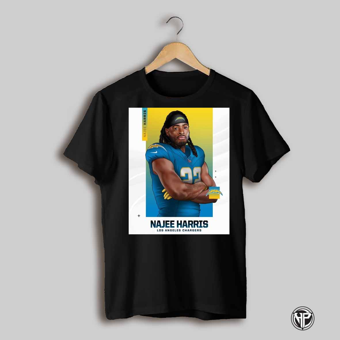 Najee Harris Signs With Los Angeles Chargers For 1 Year Najee Is La Bound Nfl Football Poster T Shirt