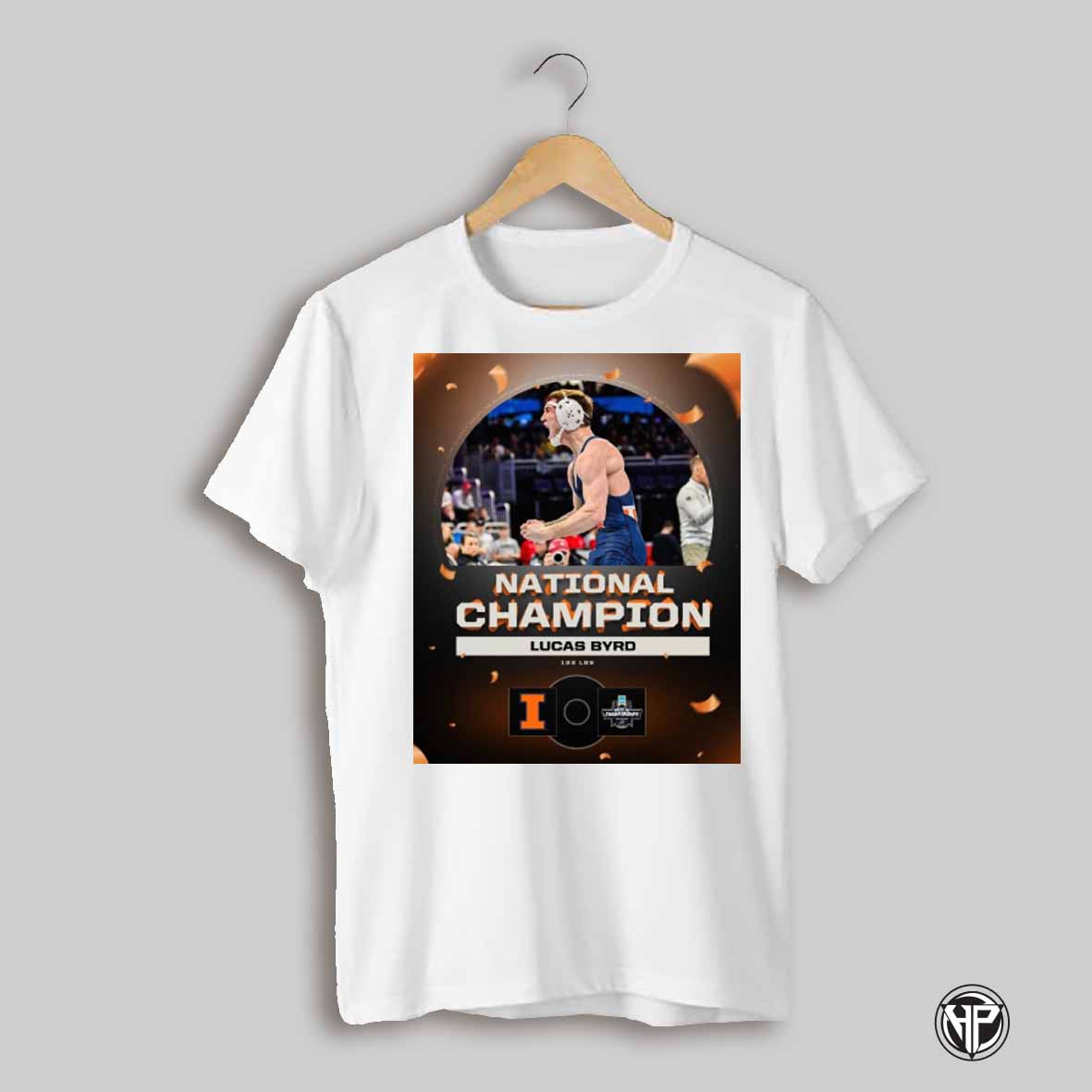 National Champion Lucas Byrd 133 Lbs Illinois Fighting Illini Wrestling Championship 2025 Poster T Shirt