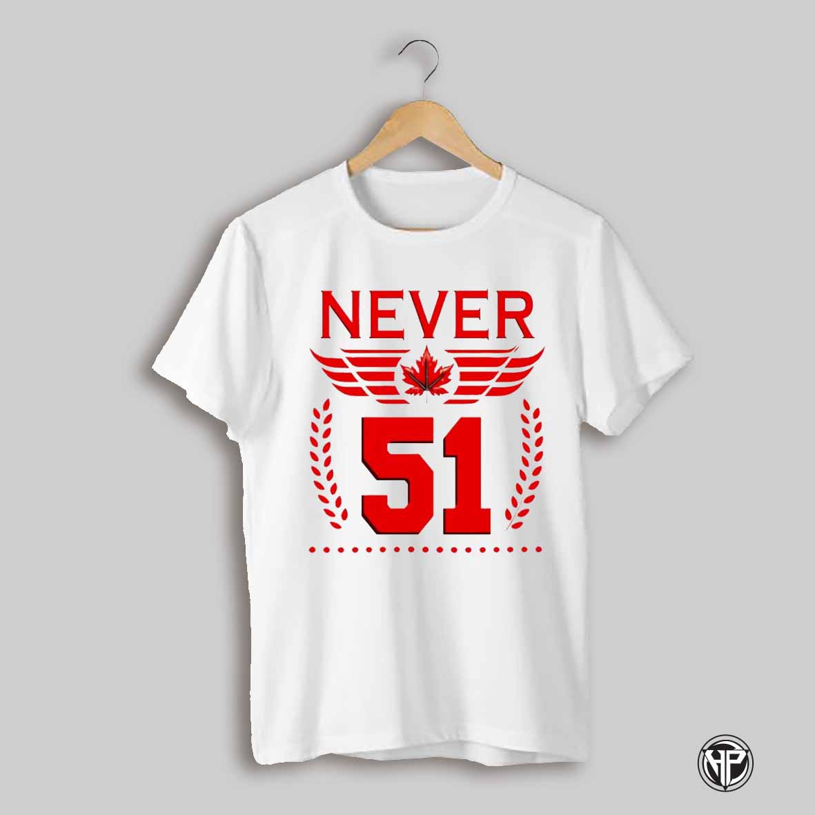 Never 51 Canada Maple Leaf Distressed Canadian Vintage Shirt