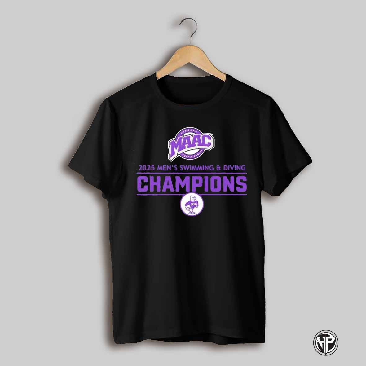 Niagara University 2025 Maac Mens Swimming And Diving Champions Shirt