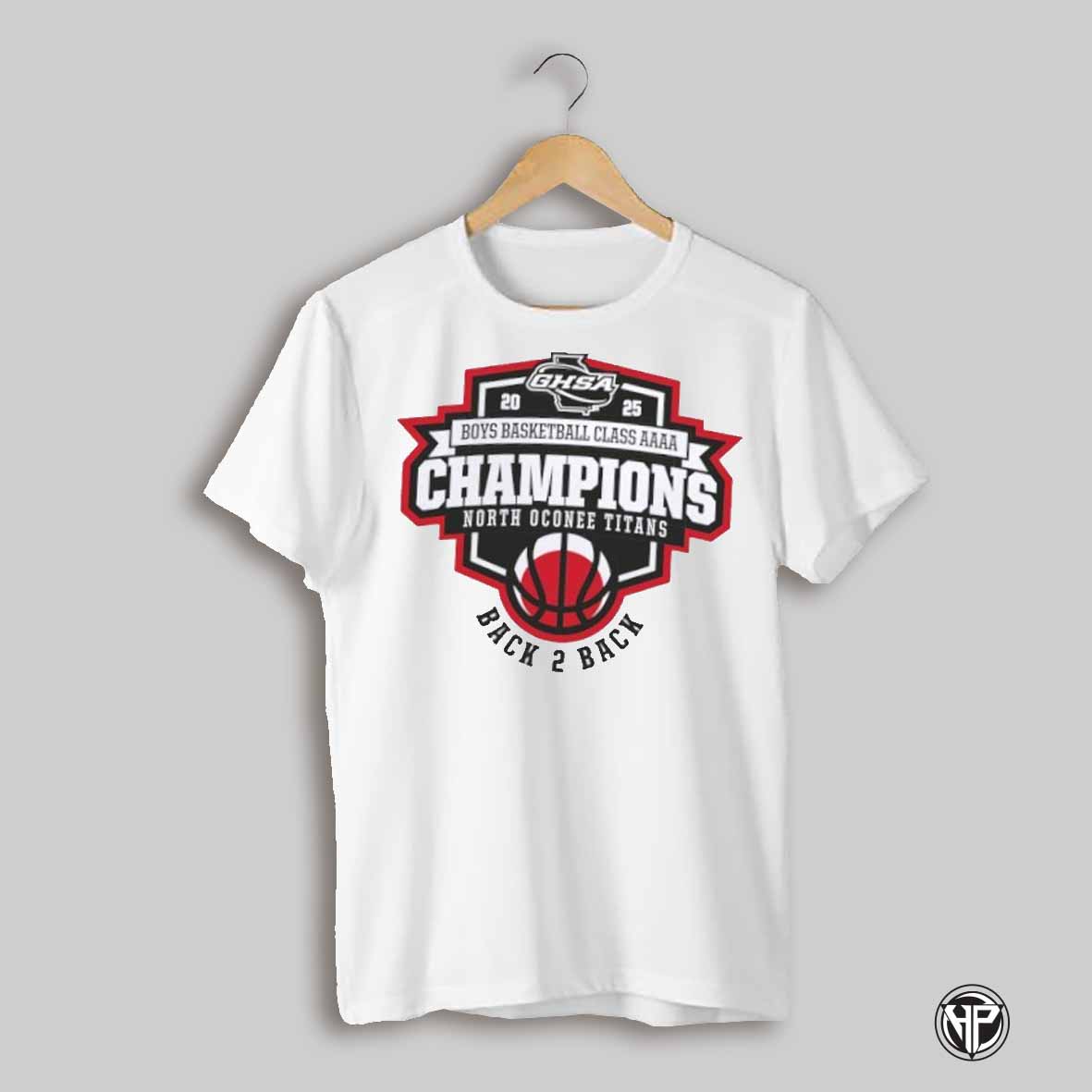 North Oconee Titans 2025 Ghsa Boys Basketball State Champions Back 2 Back Shirt