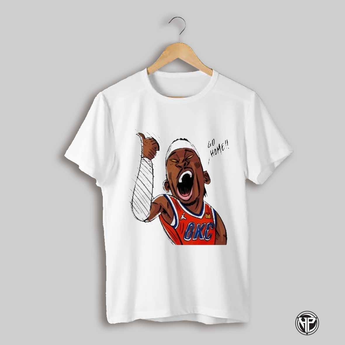 Oklahoma City Thunder Basketball Go Home Cartoon T Shirt
